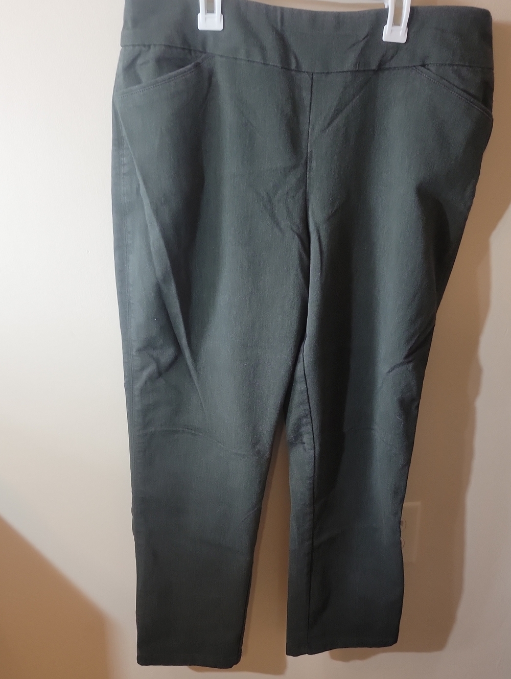 Croft & barrow Dark Green Straight-Leg Trousers